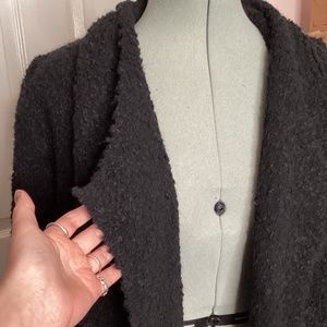 Ann Taylor's LOFT Black cardigan sweater Blazer (Italian yarn) Womens medium
